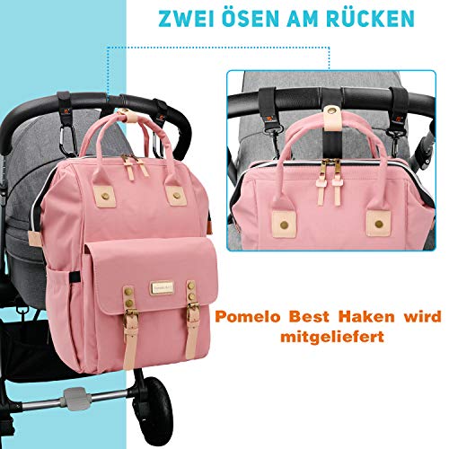 Le sac à dos à langer à large capacité Pomelo best rose petit prix